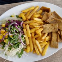 Seitan Döner Teller at Schloss Kebab Pizza in Meersburg