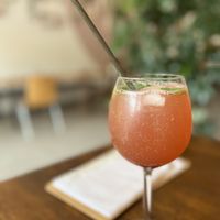 Rhubarb Mocktail Spritz  at Oh Circle in Munich