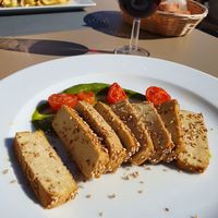 Tofu dish, no seasoning at Touli in Imperia