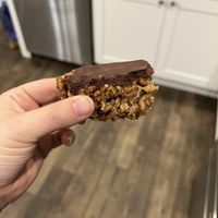 What’s left of my vegan rice crispy 😂  at Three Rivers Market in Knoxville