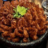 Blooming onion (made vegan )  at Kontrast Ghee by the Sea in Malmo