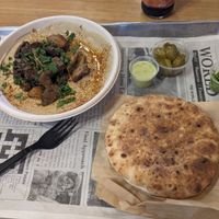 Artichoke hummus 😋 at Vish in Hollywood