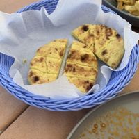 pita at A for Akteon in Santorini