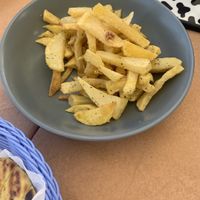 fries at A for Akteon in Santorini