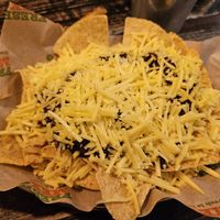 Loaded nachos with bean chilli and vegan cheese at FreshMex in Edinburgh