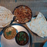Curries and sides at The Crafty Indian in Shipley