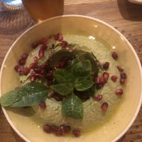 Hummus with pesto  at Elissar in Vienna