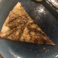 Lebanese focaccia with thyme sesame sumac   at Elissar in Vienna