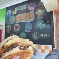 The Veganator burger   at Next Stop Vegan - Washington Heights in New York City