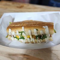 Philly cheese steak with chicken 🤤 at Next Stop Vegan - Washington Heights in New York City