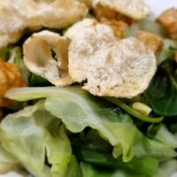 Vegetables with peanut sauce at Circle Point Vegan Eatery in Jimbaran