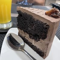 Vegan chocolate cake  at Circle Point Vegan Eatery in Jimbaran
