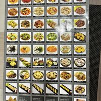 The menu  at Circle Point Vegan Eatery in Jimbaran