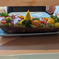 Bread with avocado at Coolinarik in Salzburg