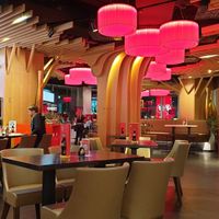 Interior of the restaurant at Akakiko in Salzburg