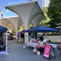 Stalls  at City Farmers Markets in Brisbane