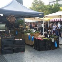 street front at City Farmers Markets in Brisbane