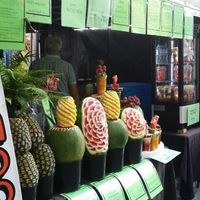 juice stall at City Farmers Markets in Brisbane