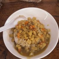 Mixed vegetable curry with rice. at Shi Zhiqian - 释之谦 - Maybe closed in Dali