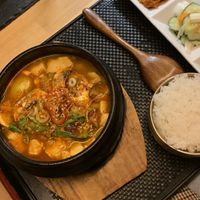 Tofu stew with some sides   at ONNI in Luebeck