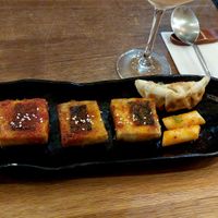 Tofu Steaks in spicy Sauce (+ Mandu and Tukk Bokki) at ONNI in Luebeck