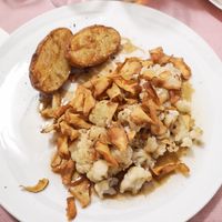 Couliflower, topinambur and potato. Excellent taste. at Le 5 e 25 in Albenga