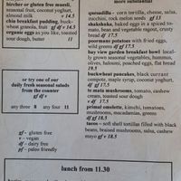 Kitchen Menu... at The Wholefood Kitchen in Napier