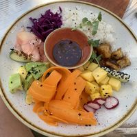 Poke poke bowl (sans edamame)  at Juvenate in Stellenbosch