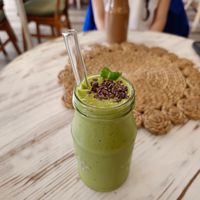 Mint choc chip smoothie at Juvenate in Stellenbosch
