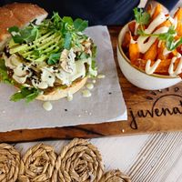 Jungle burger at Juvenate in Stellenbosch