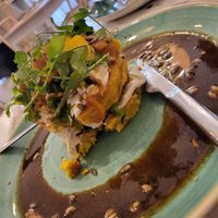 Savoury pancake stack. at Juvenate in Stellenbosch