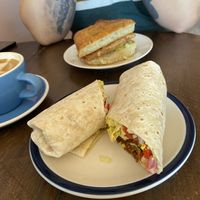 Vegan breakfast wrap and TLT sandwich   at Toslow in St Johns