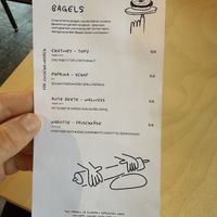 Bagelkarte   at die Speis in Graz