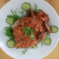 Te Mata Mushrooms ( vegan option) at Chantal Organics - Restaurant in Napier