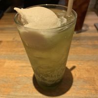 Melon soda  at 2foods - Yaechika in Tokyo