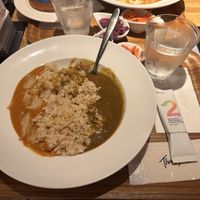Rice and two curries  at 2foods - Yaechika in Tokyo