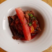 Dessert at Cor de Tangerina in Guimaraes