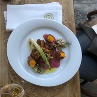 My vegan dish! Delicious and beautiful  at Cor de Tangerina in Guimaraes