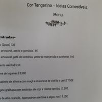 New Menu at Cor de Tangerina in Guimaraes