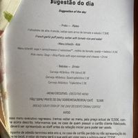 Beat deal is Sugestão do Día, “menu of the day” at Cor de Tangerina in Guimaraes