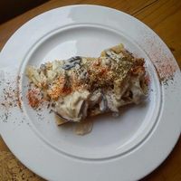 Mushrooms toast with thyme at Cor de Tangerina in Guimaraes