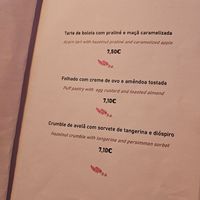 Desserts at Cor de Tangerina in Guimaraes