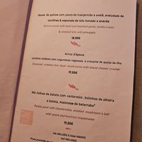 Main dishes at Cor de Tangerina in Guimaraes