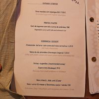 Today's menu. at Cor de Tangerina in Guimaraes