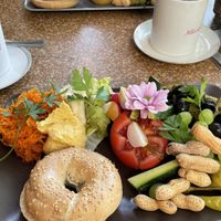 Veganes Frühstück  at Café Liebevoll in Fehmarn