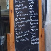 Menu at DelaCrem in Barcelona