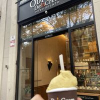 Vegan icecream  at DelaCrem in Barcelona