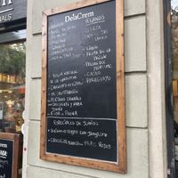 Menu  at DelaCrem in Barcelona