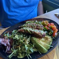 The Taco Salad  at Julia's Vegetarian Restaurant in Pacific Grove