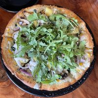 Pizza (forgot the name but it was amazing)  at Julia's Vegetarian Restaurant in Pacific Grove